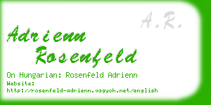 adrienn rosenfeld business card